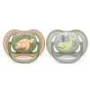 Pacifiers & Clips|Pacifiers & Clips>Philips Avent Ultra Air Pacifier 6-18m Orange Turtle / Green Whale 2-pack