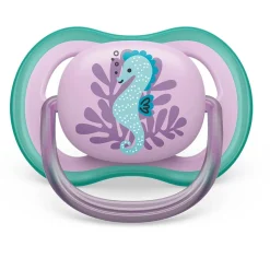 Pacifiers & Clips|Pacifiers & Clips>Philips Avent Ultra Air Pacifier 6-18m Puffer Fish / Sea Horse 2-pack
