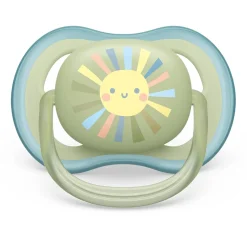 Outlet Ultra Air Pacifier 0-6m Smiling Sun / Blue Rainbow 2-pack Pacifiers & Clips|Pacifiers & Clips
