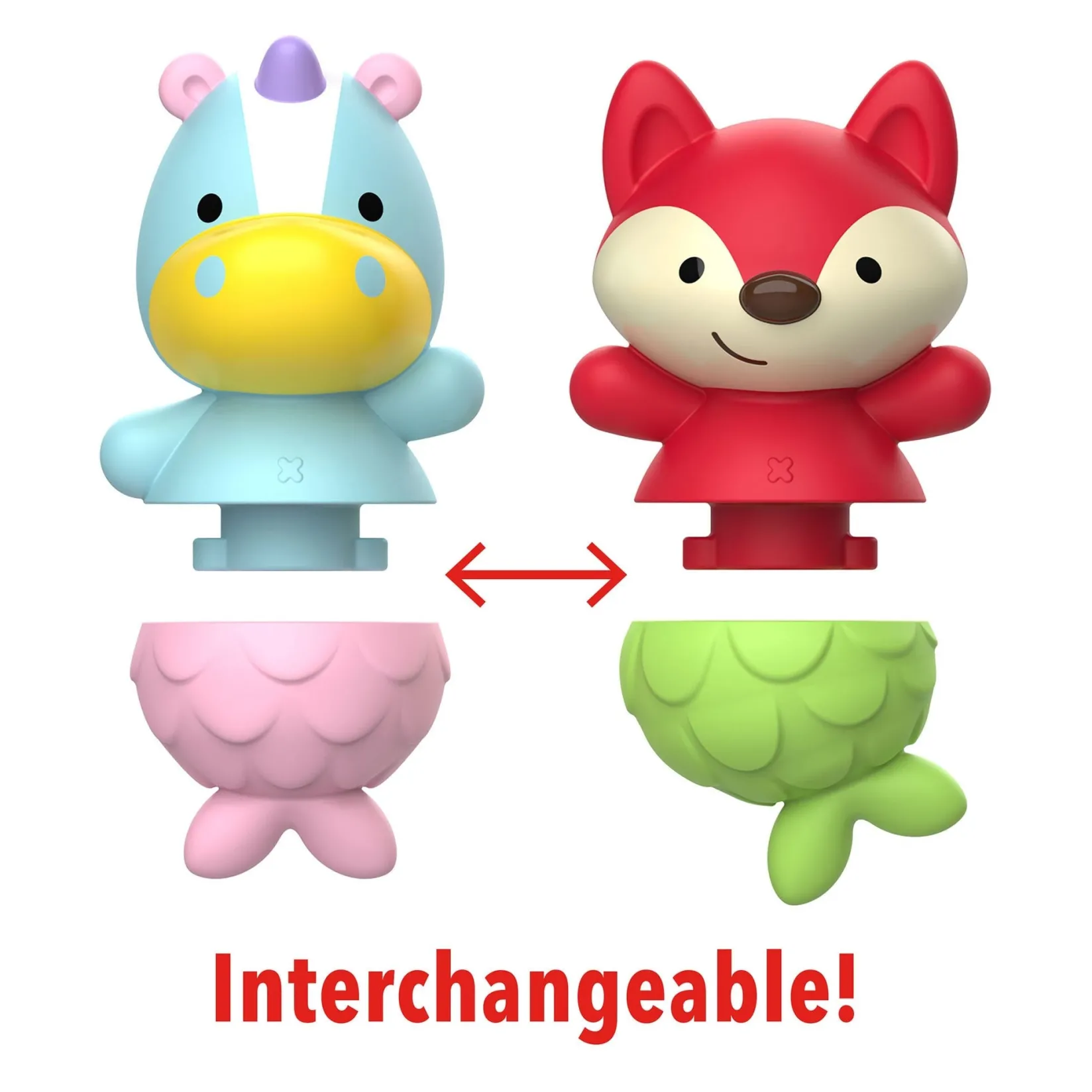 Bath Toys|Bath Accessories>Skip Hop Unicorn and Fox Toys Bath