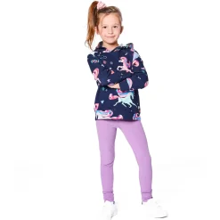 Fleeces And Sweatshirts|Tops>Deux par Deux Unicorns Hoodie 7-10 Navy