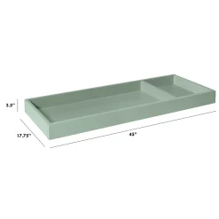 New Universal Wide Removable Changing Tray - Light Sage Storage Furniture