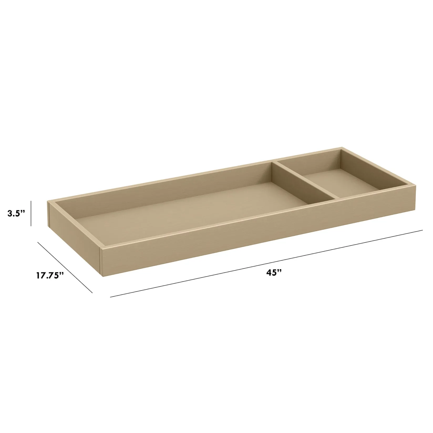 Storage Furniture>Million Dollar Baby Universal Wide Removable Changing Tray - Washed Pine