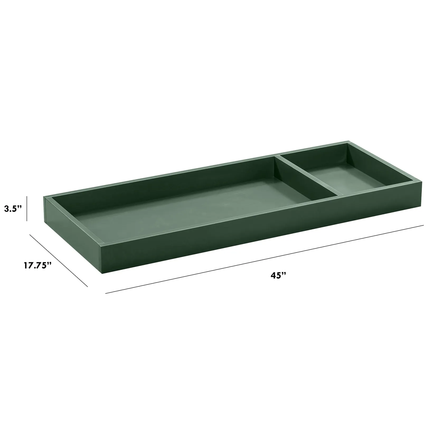 Storage Furniture>Million Dollar Baby Universal Wide Removable Changing Tray - Forest Green