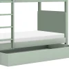 Twin, Full & Queen Beds>Million Dollar Baby Universel Twin Storage Trumble Bed - Sage