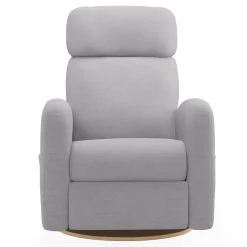 Gliders & Rocking Chairs|Gliders & Rocking Chairs>Jaymar BB Upholstered Rocking Armchair Swivel, Glider, Recliner Hailey - Como Dove Grey Motorized Electric