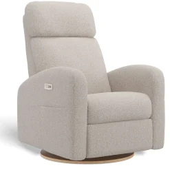 Gliders & Rocking Chairs|Gliders & Rocking Chairs>Jaymar BB Upholstered Rocking Armchair Swivel, Glider, Recliner Hailey - Beyond Sheep Vanilla Motorized Electric