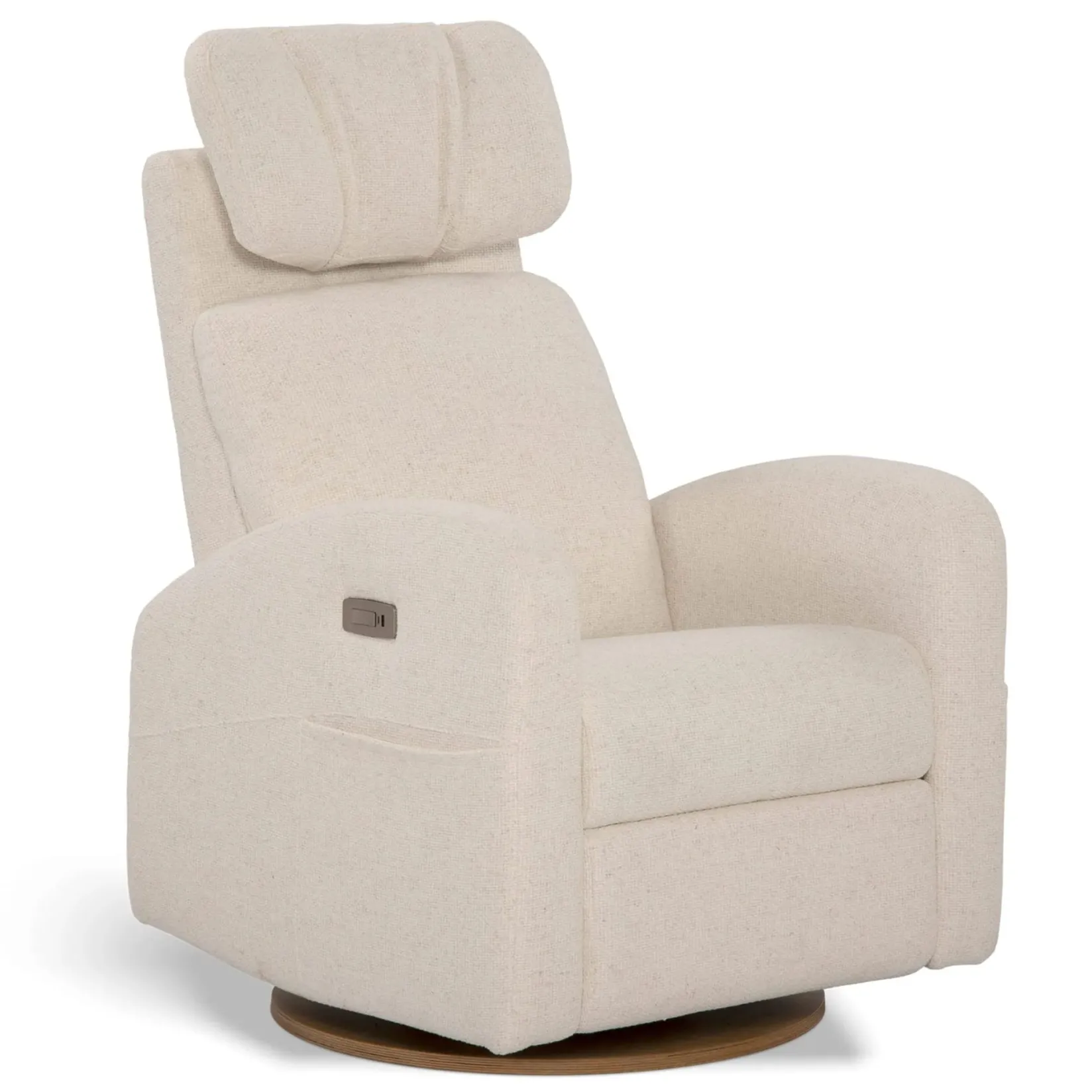 Outlet Upholstered Rocking Armchair Swivel, Glider, Recliner Hailey - Henequen Motorized Electric Gliders & Rocking Chairs|Gliders & Rocking Chairs