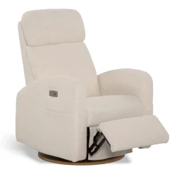 Outlet Upholstered Rocking Armchair Swivel, Glider, Recliner Hailey - Henequen Motorized Electric Gliders & Rocking Chairs|Gliders & Rocking Chairs