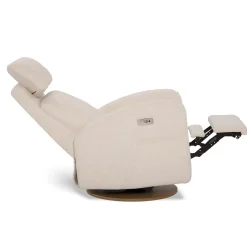 Outlet Upholstered Rocking Armchair Swivel, Glider, Recliner Hailey - Henequen Motorized Electric Gliders & Rocking Chairs|Gliders & Rocking Chairs