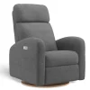Hot Upholstered Rocking Armchair Swivel, Glider, Recliner Hailey - Nexus Charcoal Motorized Electric Gliders & Rocking Chairs|Gliders & Rocking Chairs