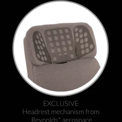 Hot Upholstered Rocking Armchair Swivel, Glider, Recliner Hailey - Nexus Charcoal Motorized Electric Gliders & Rocking Chairs|Gliders & Rocking Chairs