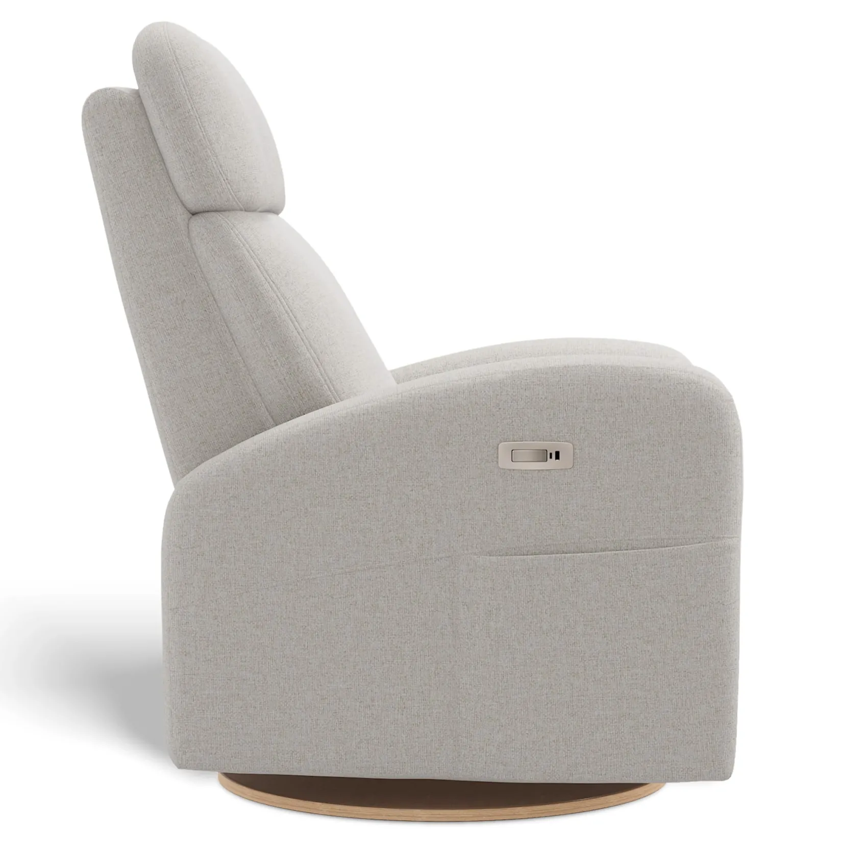 Gliders & Rocking Chairs|Gliders & Rocking Chairs>Jaymar BB Upholstered Rocking Armchair Swivel, Glider, Recliner Hailey - Alta™ 10 Stain-resistant fabric -Motorized Electric
