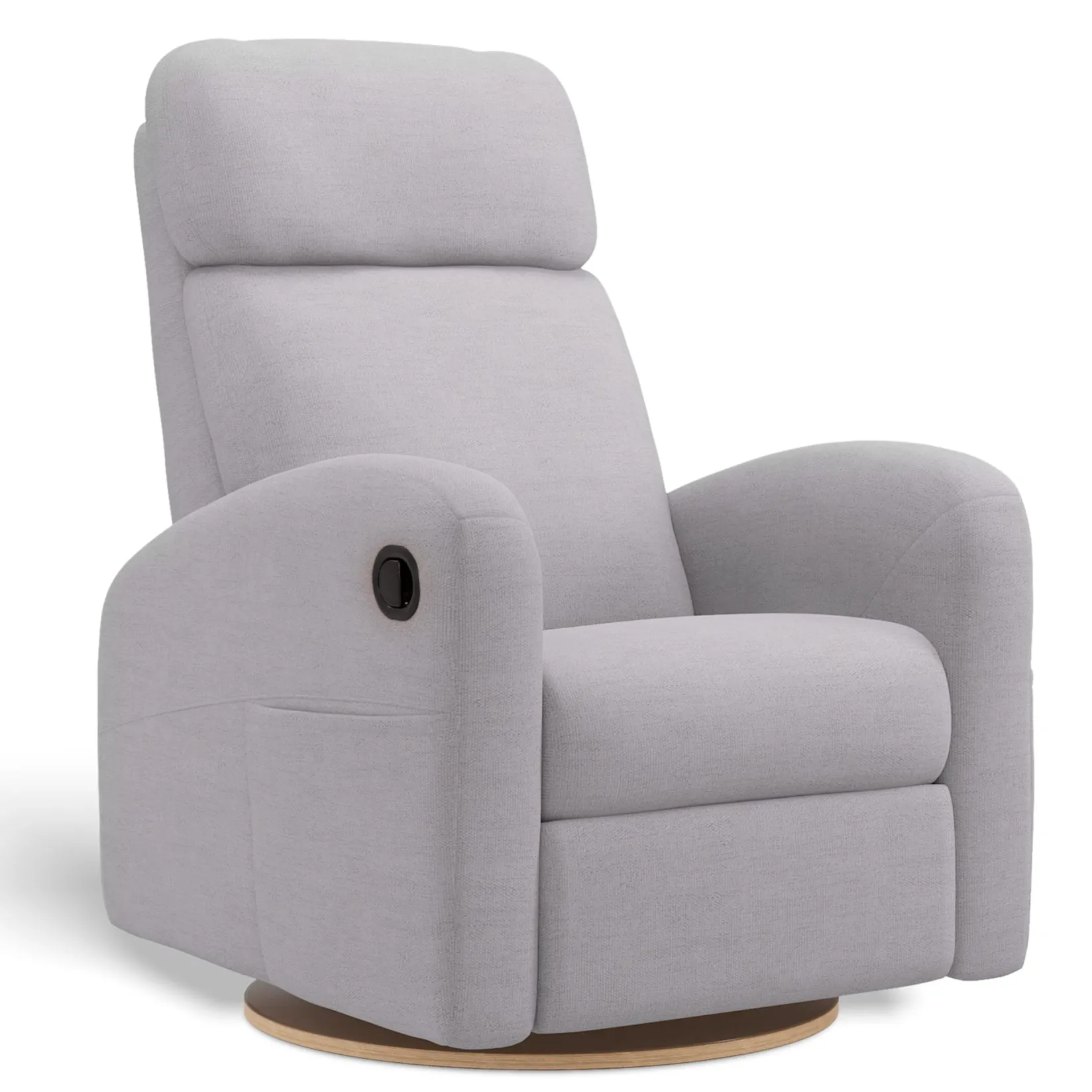 Upholstered Rocking Armchair Swivel, Glider, Recliner Hailey - Como Dove Grey Gliders & Rocking Chairs|Gliders & Rocking Chairs