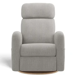 Gliders & Rocking Chairs|Gliders & Rocking Chairs>Jaymar BB Upholstered Rocking Armchair Swivel, Glider, Recliner Hailey - Nubia Silver Motorized Electric