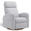 Gliders & Rocking Chairs|Gliders & Rocking Chairs>Jaymar BB Upholstered Rocking Armchair Swivel, Glider, Recliner Hailey - Arlo Heather Silver Motorized Electric