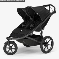 Clearance Urban Glide 3 Double Stroller with Magnetic Buckle Kids Strollers|Strollers & Trailers