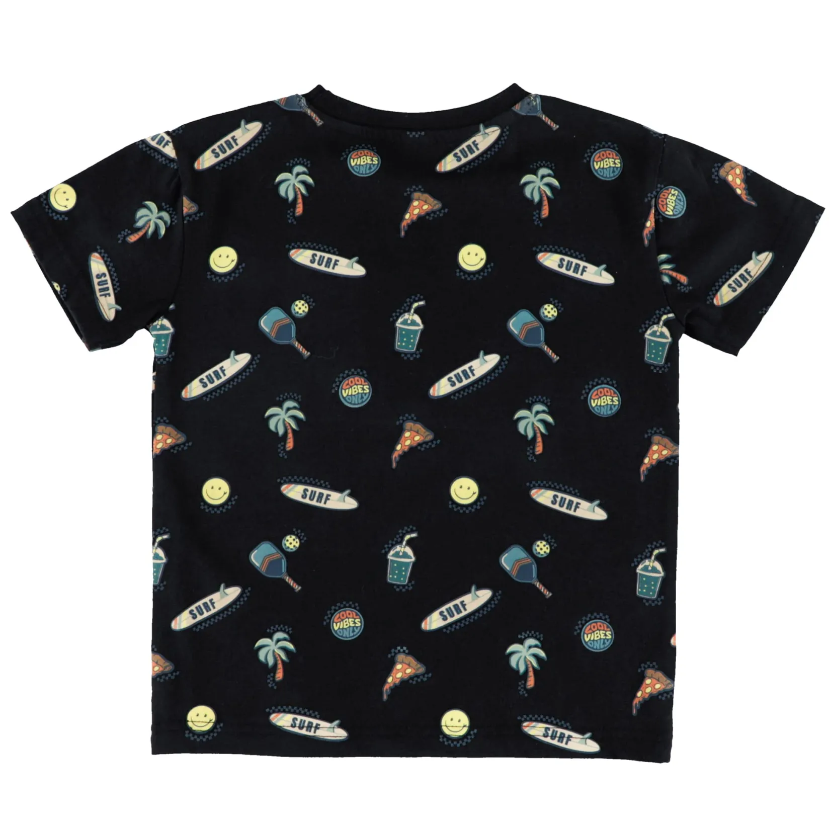 Tops>Nano Vacation Printed T-shirt 2-12 Black