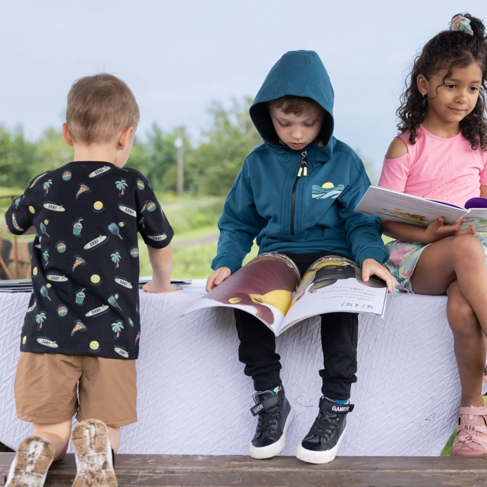 Tops>Nano Vacation Printed T-shirt 2-12 Black