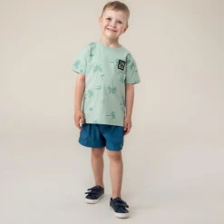 Tops>Nano Vacation Printed T-shirt 2-12 Green