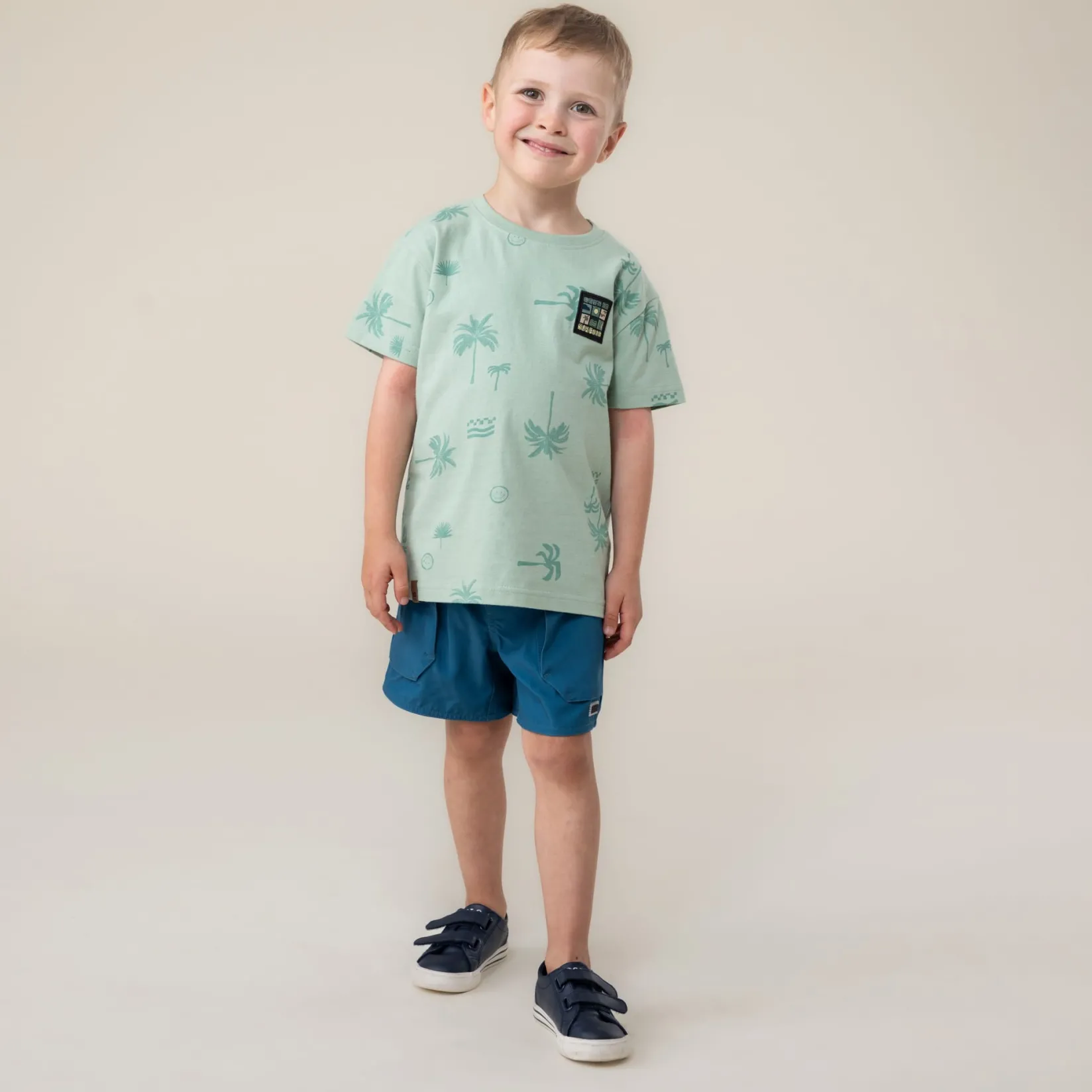 Tops>Nano Vacation Printed T-shirt 2-12 Green