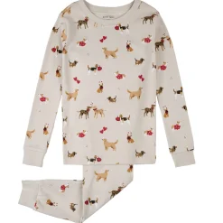 Pajamas & Bathrobes|Pajamas & Bathrobes>Petit Lem Valentine Dog Pajamas 2-7y Beige