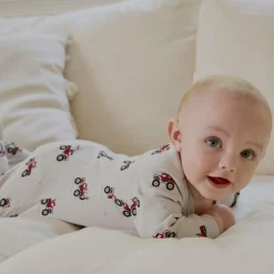 Pajamas|Pyjamas>Petit Lem Valentine Tractors Pajamas 0-24m Grey