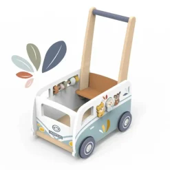 Wooden Toys|Walkers>Speedy Monkey Van Multi-activity Walker