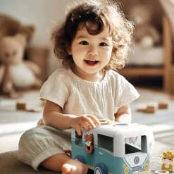 Developmental Toys>Speedy Monkey Van Shape Sorter