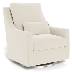 Clearance Vera Rocking and Swivel Chair - Dune / Steel Gliders & Rocking Chairs|Gliders & Rocking Chairs