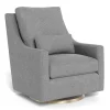 Gliders & Rocking Chairs|Gliders & Rocking Chairs>Monte Vera Rocking and Swivel Chair - Pepper Grey / Gold