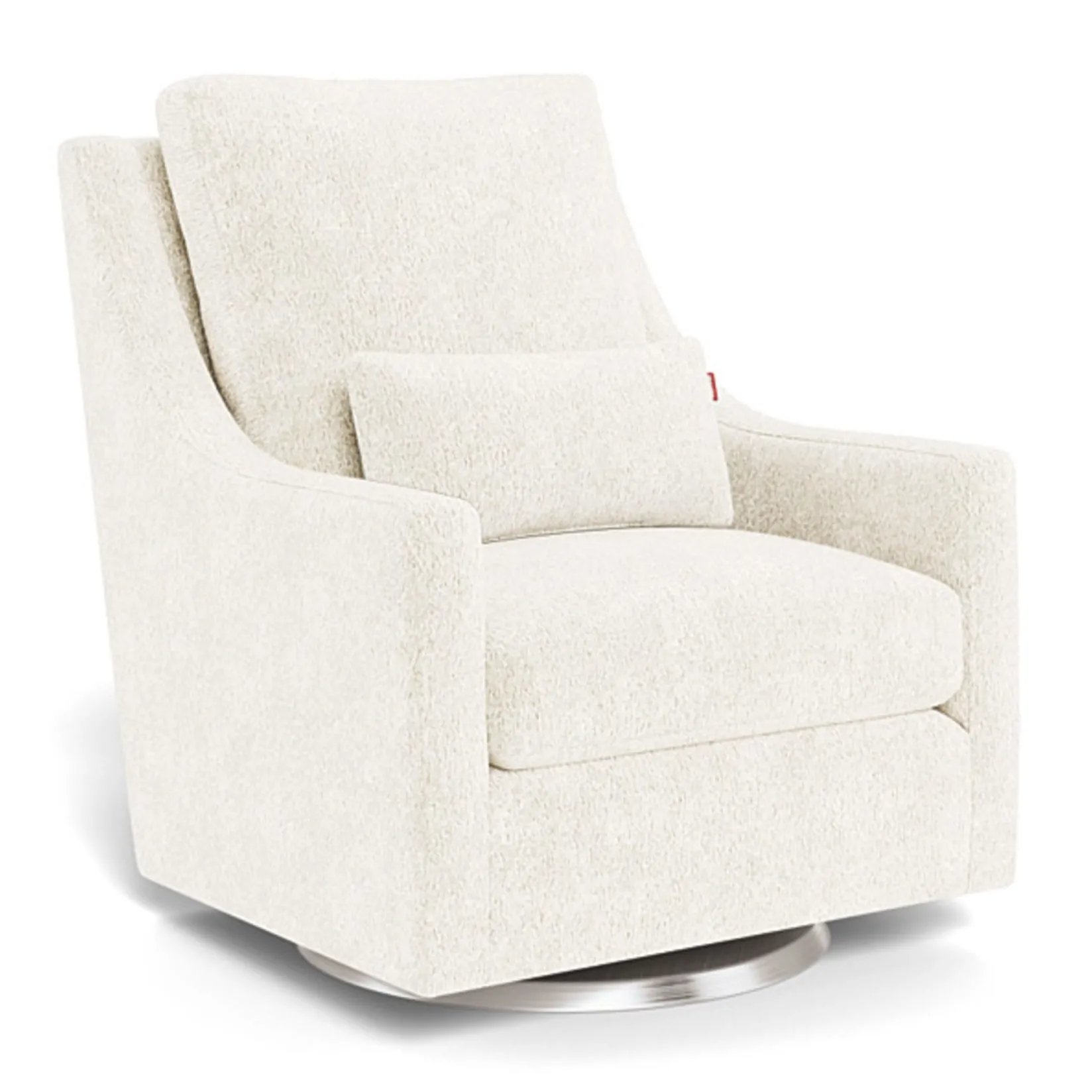 Clearance Vera Rocking and Swivel Chair - White Faux Sheepskin / Steel Gliders & Rocking Chairs|Gliders & Rocking Chairs