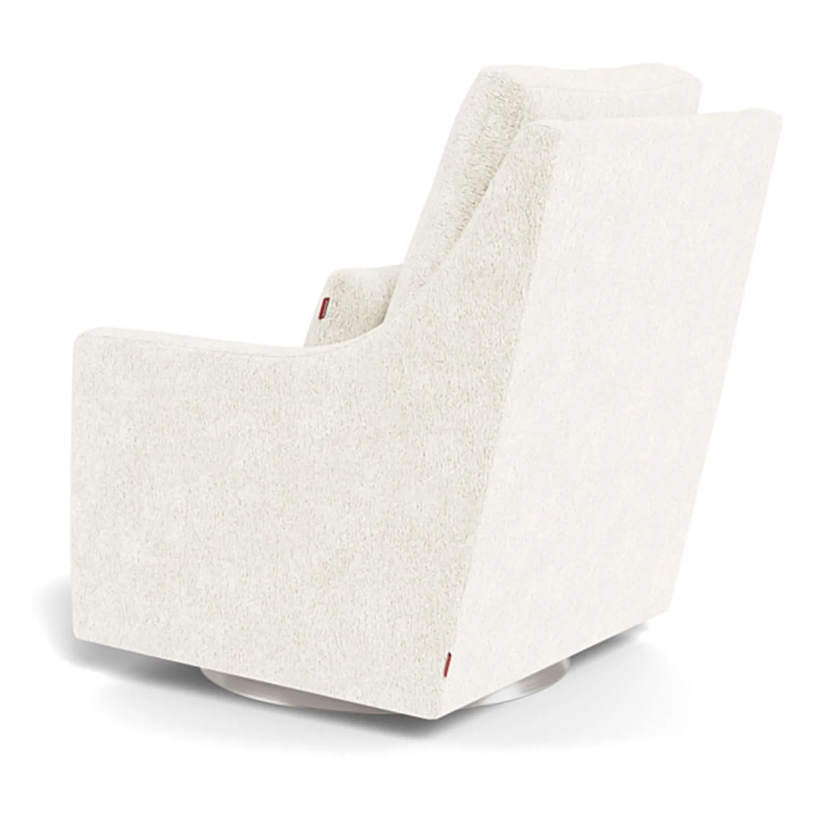Clearance Vera Rocking and Swivel Chair - White Faux Sheepskin / Steel Gliders & Rocking Chairs|Gliders & Rocking Chairs
