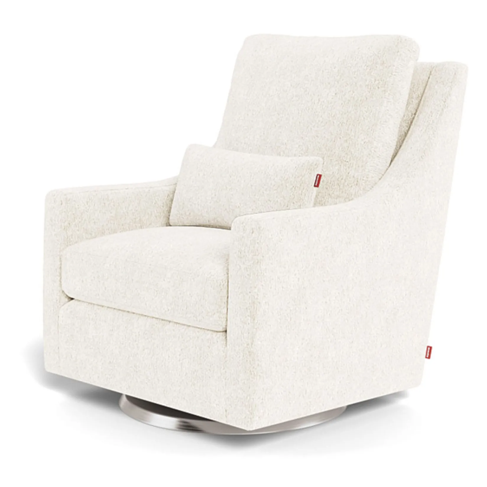 Clearance Vera Rocking and Swivel Chair - White Faux Sheepskin / Steel Gliders & Rocking Chairs|Gliders & Rocking Chairs