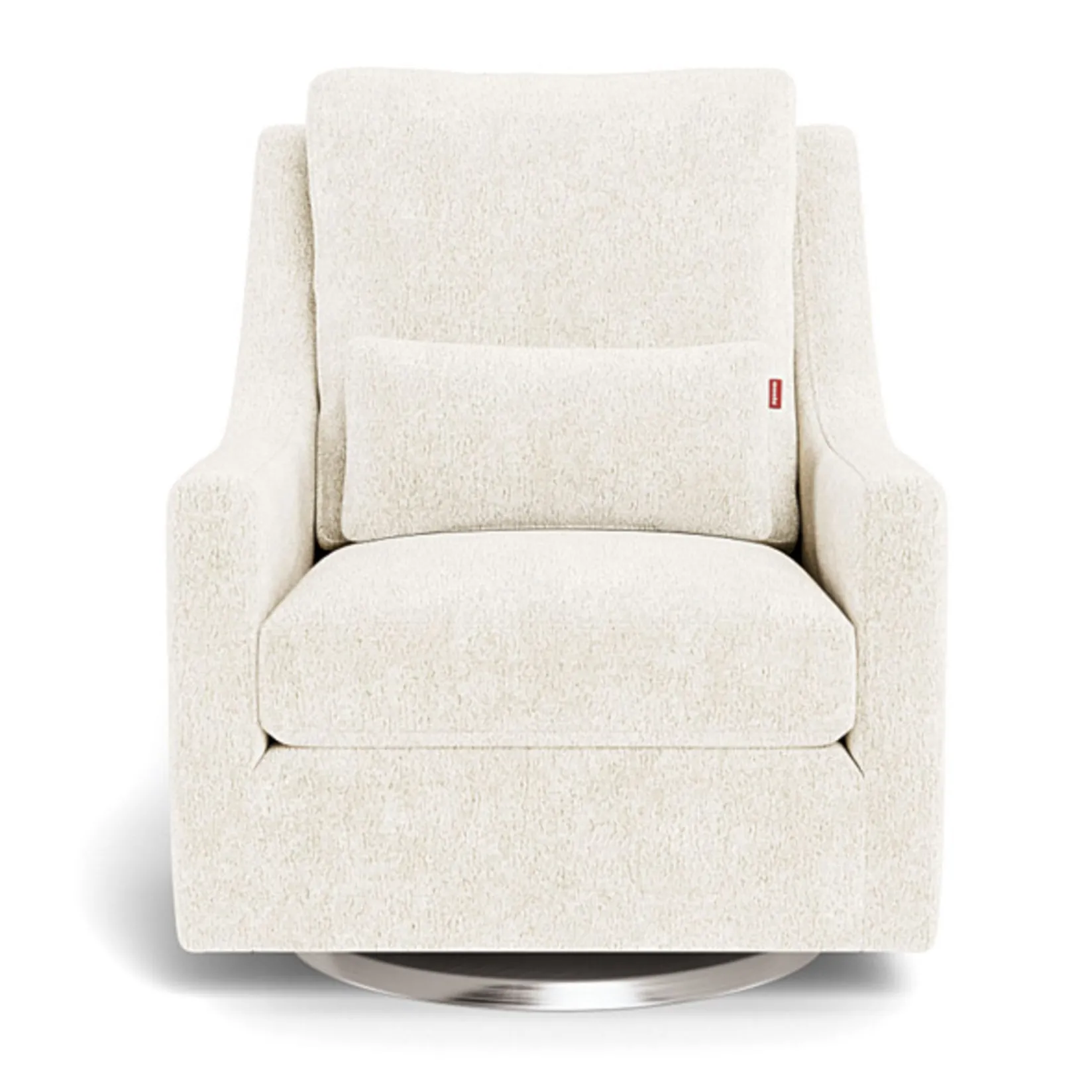 Clearance Vera Rocking and Swivel Chair - White Faux Sheepskin / Steel Gliders & Rocking Chairs|Gliders & Rocking Chairs