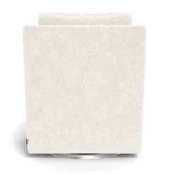 Clearance Vera Rocking and Swivel Chair - White Faux Sheepskin / Steel Gliders & Rocking Chairs|Gliders & Rocking Chairs