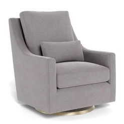 Gliders & Rocking Chairs|Gliders & Rocking Chairs>Monte Vera Rocking and Swivel Chair - Pepper Grey / Gold
