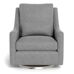 Outlet Vera Rocking and Swivel Chair - Pepper Grey / Steel Gliders & Rocking Chairs|Gliders & Rocking Chairs