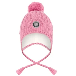 Beanies>Deux par Deux Violet Knit Hat 2-12 Purple