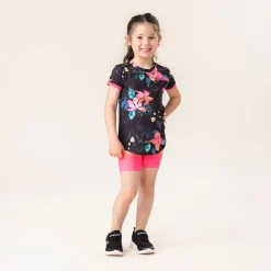 Sportswear|Tops>Nano Vitamin Printed T-shirt 4-12 Black