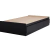 Outlet Vito Double Twin Mates Bed with 3 Drawers - Pure Black Twin, Full & Queen Beds