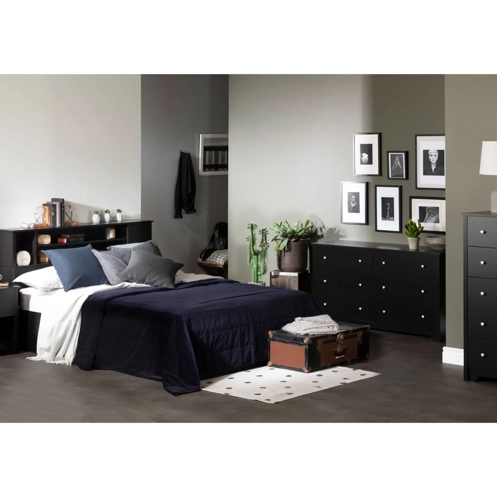 Storage Furniture>South Shore Vito 5-Drawer Chest - Pure Black