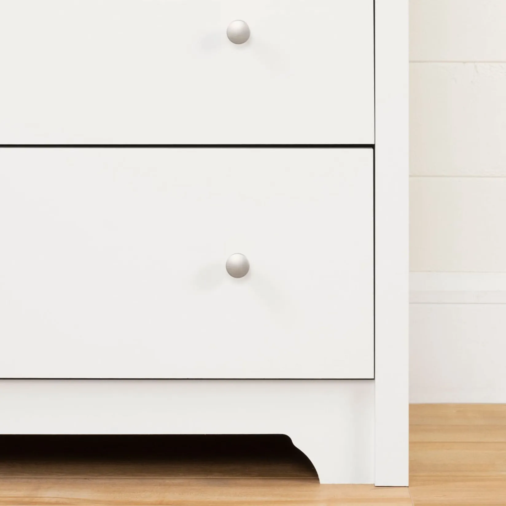 Storage Furniture>South Shore Vito 6-Drawer Double Dresser - Pure White