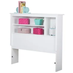 Twin, Full & Queen Beds>South Shore Vito Twin Bookcase Headboard - Pure White