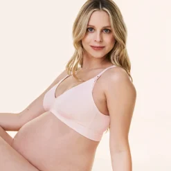Bras|Underwear>Bravado VV-Neck Maternity & Nursing Bra Pink