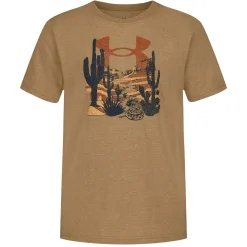 Sportswear|Tops>Under Armour Wander Tee 8-16 Taupe