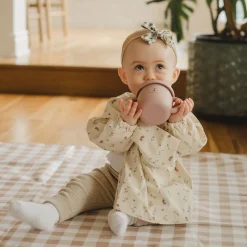 Outlet Waterproof Multi-Purpose Floor Mat - Caramel Gingham High Chairs & Booster Seats|High Chairs & Booster Seats