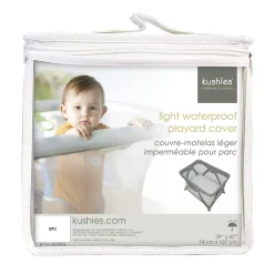 Sheets|Bedding>Kushies Waterproof Playen Cover-Grey