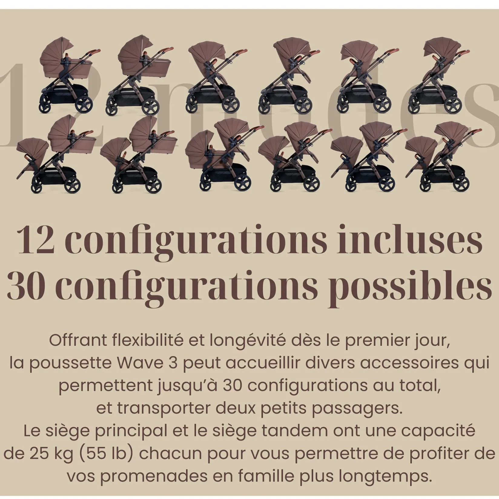 Online Wave 3 Stroller - Licorice Kids Strollers|Strollers & Trailers