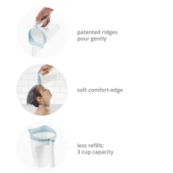 Wave Waterfall Bath Rinser- Grey Bath Accessories